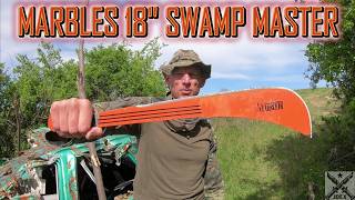 MARBLES 18" SWAMP MASTER - ORANGE MACHETE DESTRUCTION TEST - UNTIL IT BREAKS - 1075 CARBON STEEL