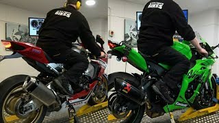 Honda CBR1000RR 2019 vs Kawasaki ZX10R 2019 Exhaust sound, Dyno test, Top speed, Race and more