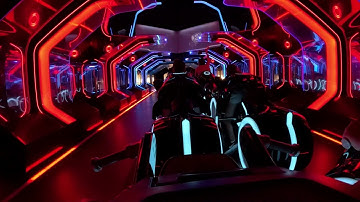 NEW Tron Ares Lightcycle Run Overlay - Full Ride POV - Walt Disney World