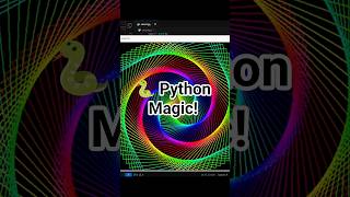 🐍 Amazing Snake Spiral Animation Using Python 🤯 #coding #python #viral #shorts