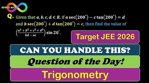 Can You Handle this Puzzle? | Trigonometry | JEE 2026 | Question of the Day