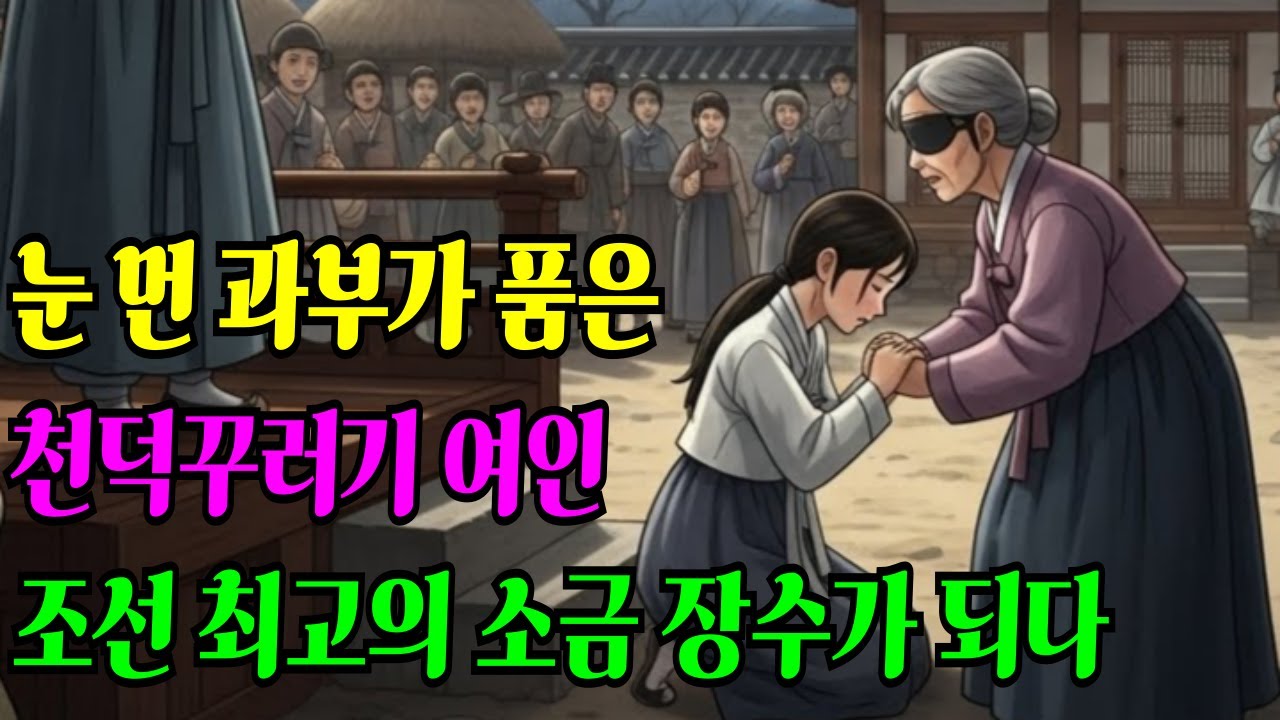 눈 먼 과부가 품은 천덕꾸러기 여인 조선 최고의 소금 장수가 되다 조선야담ㅣ옛날이야기ㅣ오디오북ㅣ감동실화ㅣ야담