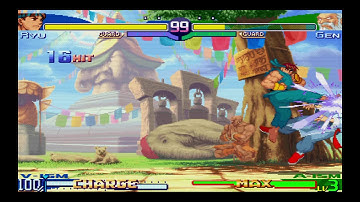 Street Fighter Alpha 3:V-Ryu 100% Corner combo(character specific)