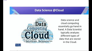 Data Science @Cloud | Introduction to Data Science | CS442_Topic020