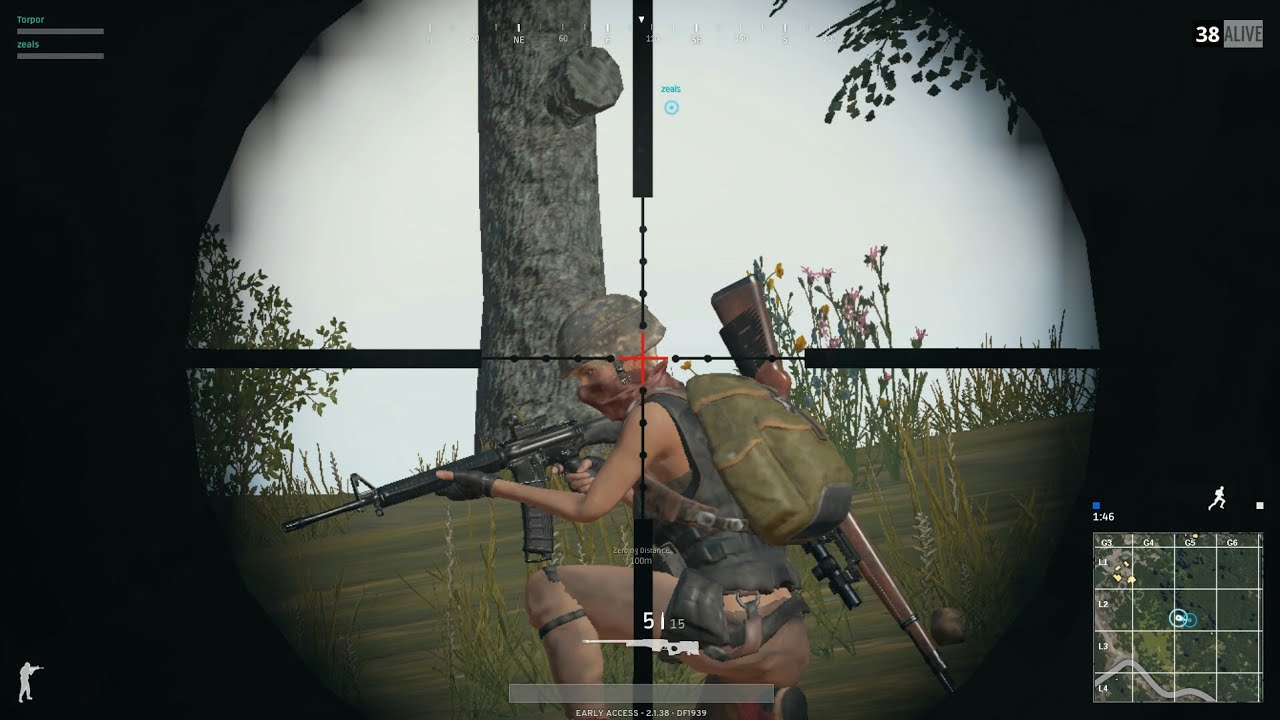 Best 15x scope kills in PUBG PLAYER UNKNOWN'S BATTLEGROUND PUBG