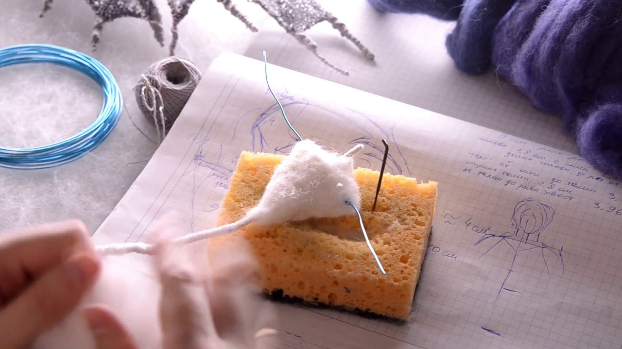 Needle Felting. Tutorial. Mermaid (Bosch). Part 3 YouTube