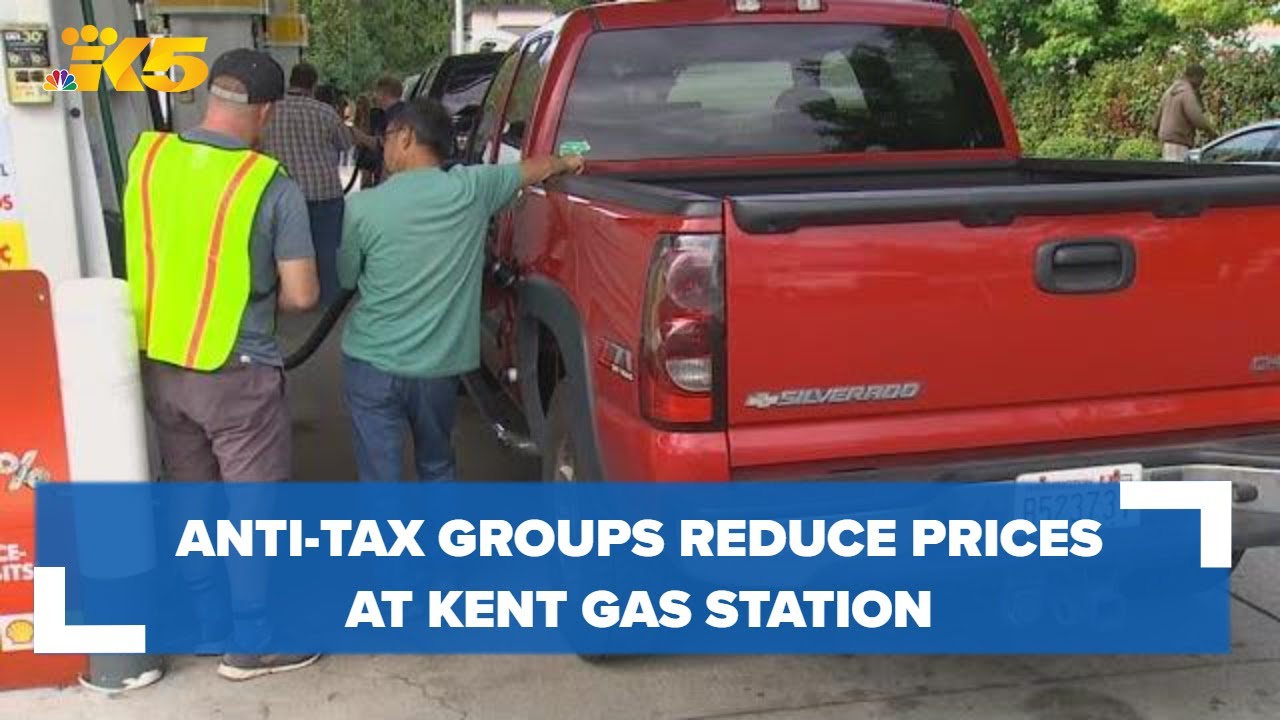 Antitax groups reduce prices at Kent gas station to national average