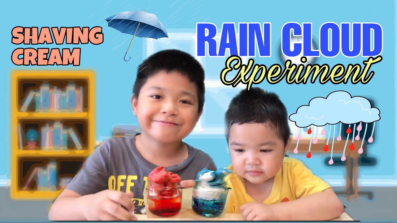 SHAVING CREAM RAIN CLOUD EXPERIMENT SCIENCE AT HOME YouTube