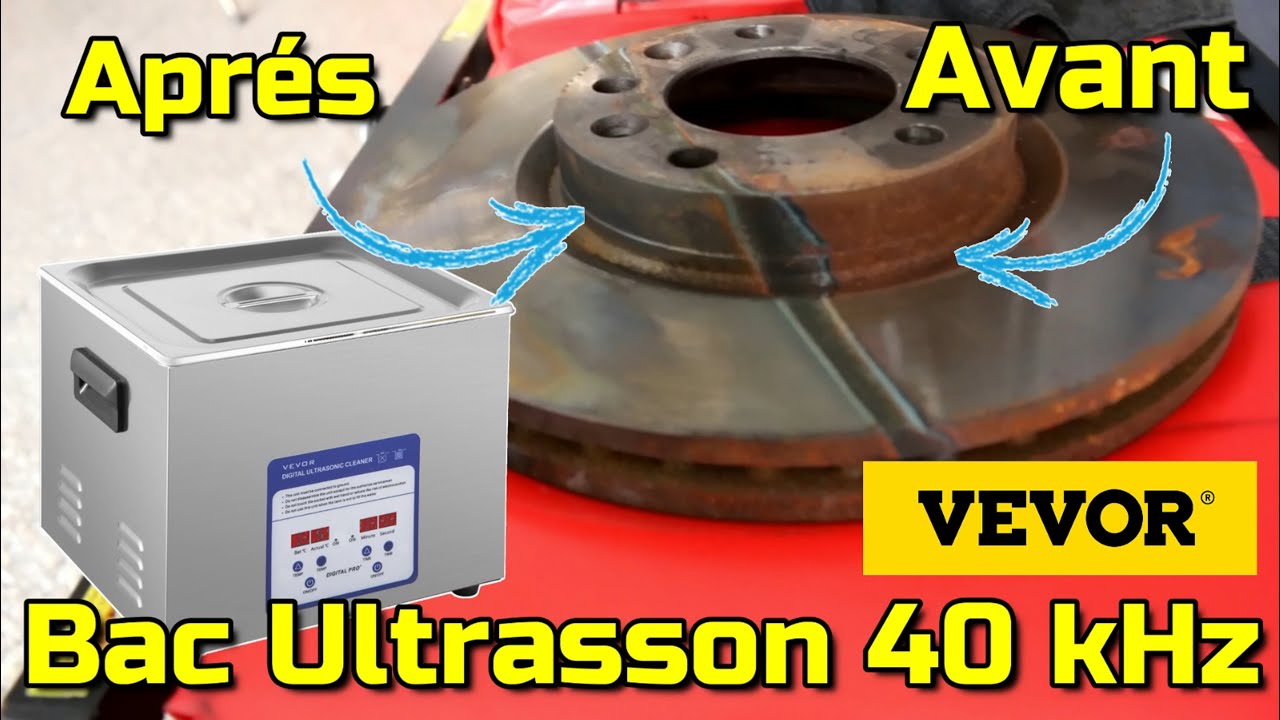 Test complet et Présentation Bac a ultrasson Vevor