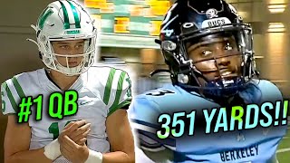 #1 QB Arch Manning VS 351 YARD GAME By Xavier Townsend - Newman (LA) vs Berkeley Prep (FL) screenshot 3