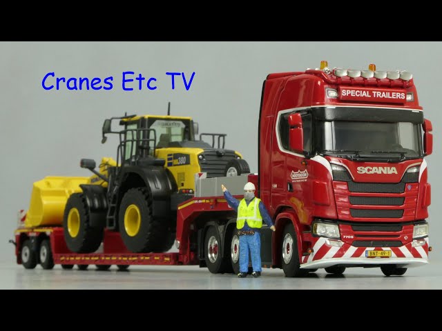 WSI Scania S + Nooteboom 2 axle Euro PX Low Loader by Cranes