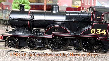 LMS 2P and coaches set by Hornby R2172