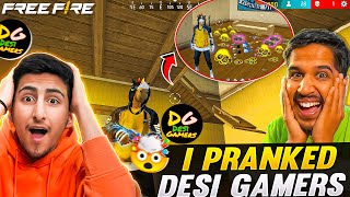 I Pranked Desi Gamers In His Live😱😍Crazy Reaction - Free Fire India