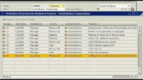 SAP Business One Overview Demo