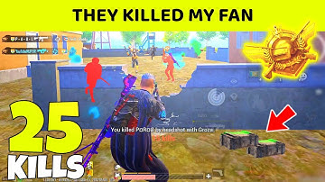 😮 CONQUEROR KILLED MY FAN IN PUBG MOBILE - SAMSUNG,A3,A5,A6,A7,J2,J5,J7,S5,S7,S9,A10,A20,A30,A50,A70