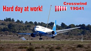Extreme Crosswind Landings at Athens Airport (ATC Comms) - Part II