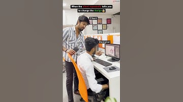 When the client repeatedly tells you to change the design | Corporate shorts #funny #shorts