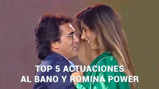 Video thumbnail of "TOP 5 AL BANO Y ROMINA POWER ACTUACIONES EN DIRECTO"
