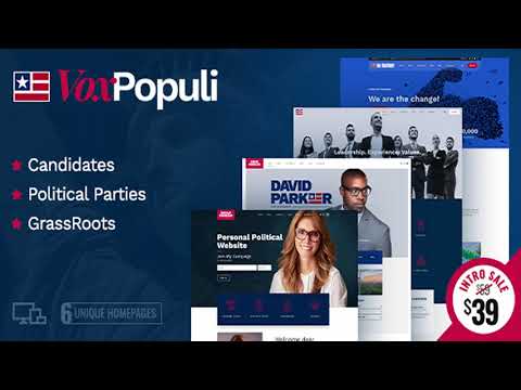 Vox Populi - Political Party, Candidate & Grassroots | Themeforest Website Templates and Themes