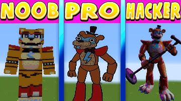 Minecraft Pixel Battle NOOB vs PRO vs HACKER FNF Freddy Fazbear