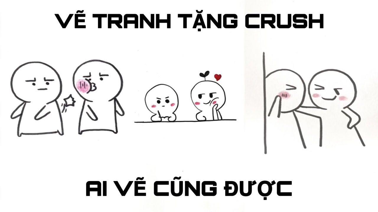 Tổng hợp VẼ TRANH TẶNG CRUSH Vô cùng đơn giản- Lê Công Duy Tính - YouTube