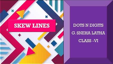 Dots N Digits - Geometry - Skew Lines 