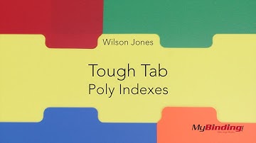 Wilson Jones Tough Tab Poly Indexes