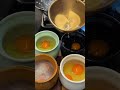 This is one way to pour hot water over an egg in a container.#food