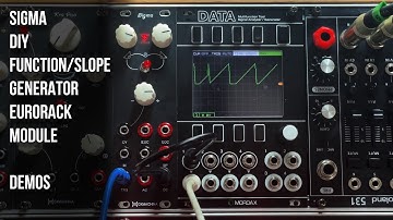 Sigma: 8HP DIY Eurorack Function/Slope Generator - Demos