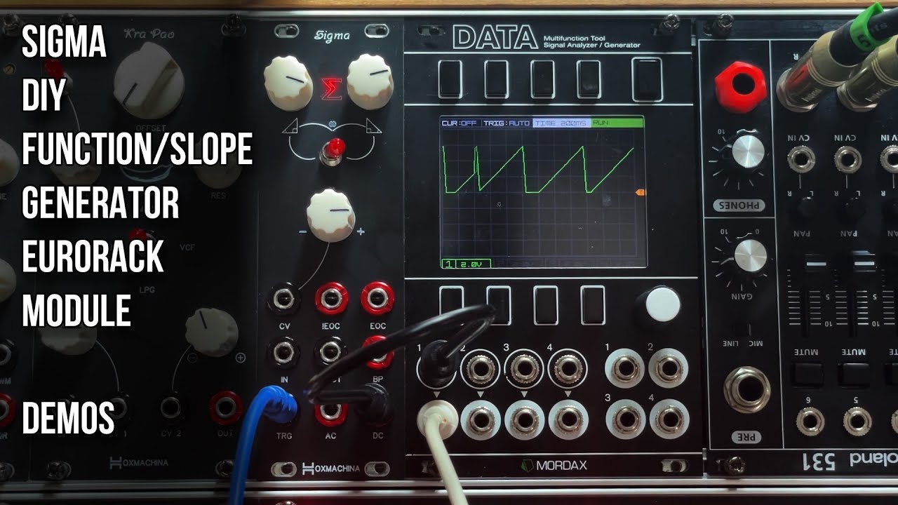 Sigma 8HP DIY Eurorack Function/Slope Generator Demos YouTube