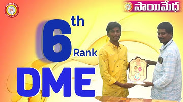 SAIMEDHA II MECHANICAL State 6 th Ranker II ECET 2023 II INTERVIEW