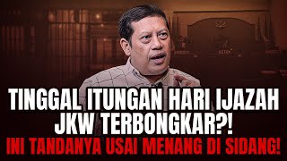 Download Lagu TINGGAL ITUNGAN HARI IJAZAH JKW TERBONGKAR?! INI TANDANYA USAI MENANG DI SIDANG! MP3