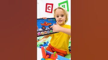 Chris makes playdough toy car - New Vlad&Niki Game for kids