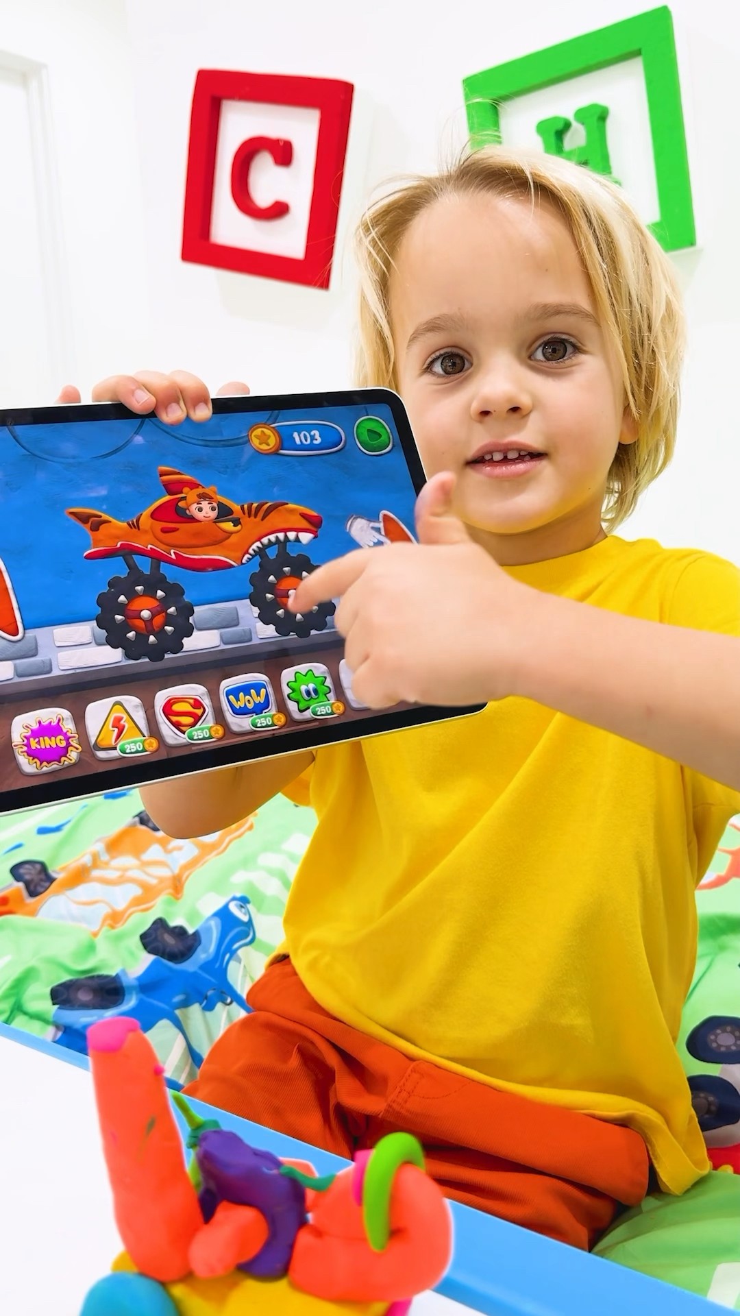 Chris makes playdough toy car - New Vlad\u0026Niki Game for kids