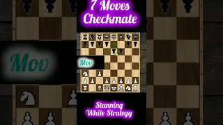 White 7 moves Win 😮 | Strange Checkmate #chess #checkmate