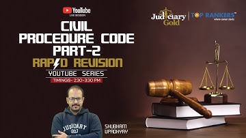 Civil Procedure Code (Part-2) by Judiciary Gold | Civil Procedure Code for Judiciary Exam