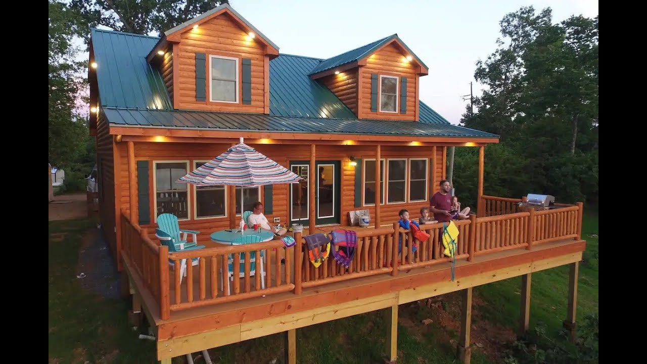 Toledo Bend Cabin Rental - Lakefront Log Cabin on Toledo Bend with Boathouse and Fishing Pier