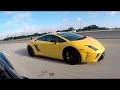 CAMARO GETS PICKED ON BY A SQUAD OF LAMBO'S ON THE HIGHWAY!!!