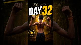 Day 32/90 fitness challenge 🔥| body transformation 🌅| #shorts #viral #workout