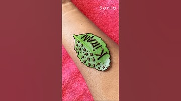 Viral 🔥 Leaf🌿 Mehndi Design #mehndi #chanel #shorts