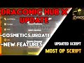 Draconic Hub X UPDATE | Cosmetics Update | Most OP script| New Functions June 2025