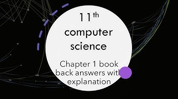 TN 11th computer science chapter 1| book back answer with explanation