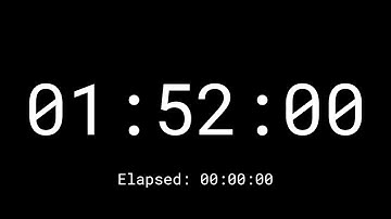 112 Minutes Countdown Timer Clock With Elapse Time and Loud Alarm In The End (HD - 1080p)