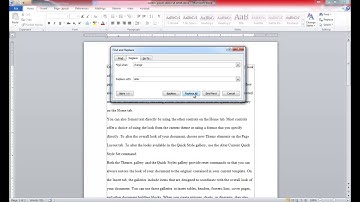 Word Processing   Find and Replace
