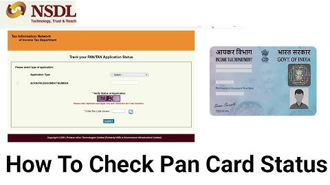 How to check pan card status online 2023 || track your pan card nsdl