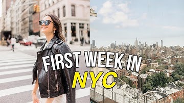 MY FIRST WEEK LIVING IN NYC: trader joes grocery haul, nyfw, exploring my neighborhood