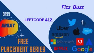 Fizz Buzz | Leetcode 412 | Array questions for Interview  | DSA in Java | Javascript