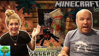 Dad Defeats His First Mob Spawner In A Mineshaft After Dying! / The Adventurers Gaming