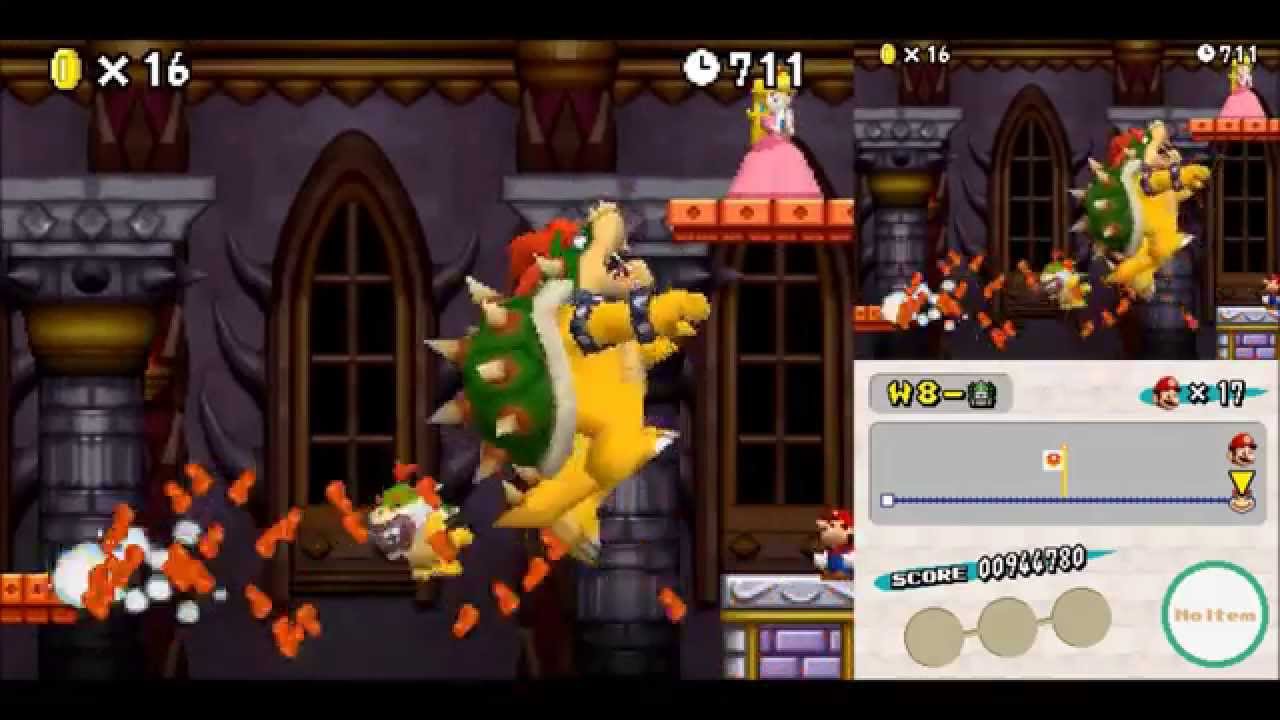 Tas Newスーパーマリオブラザーズ Ds W8 城 最速クリア Youtube