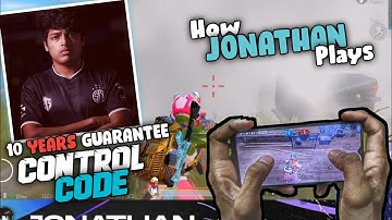 Jonathan Control Code and Sensitivity, 2021 | 2 Finger Claw, BGMI | Its BugG